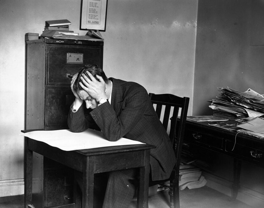 Desesperación. Enfado.