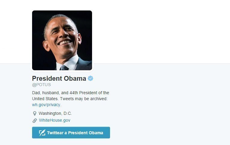 La cuenta (personal) de Obama en Twitter