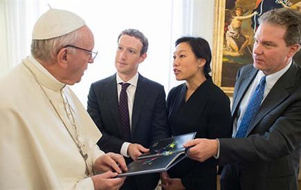 Mark Zuckerberg y el Papa