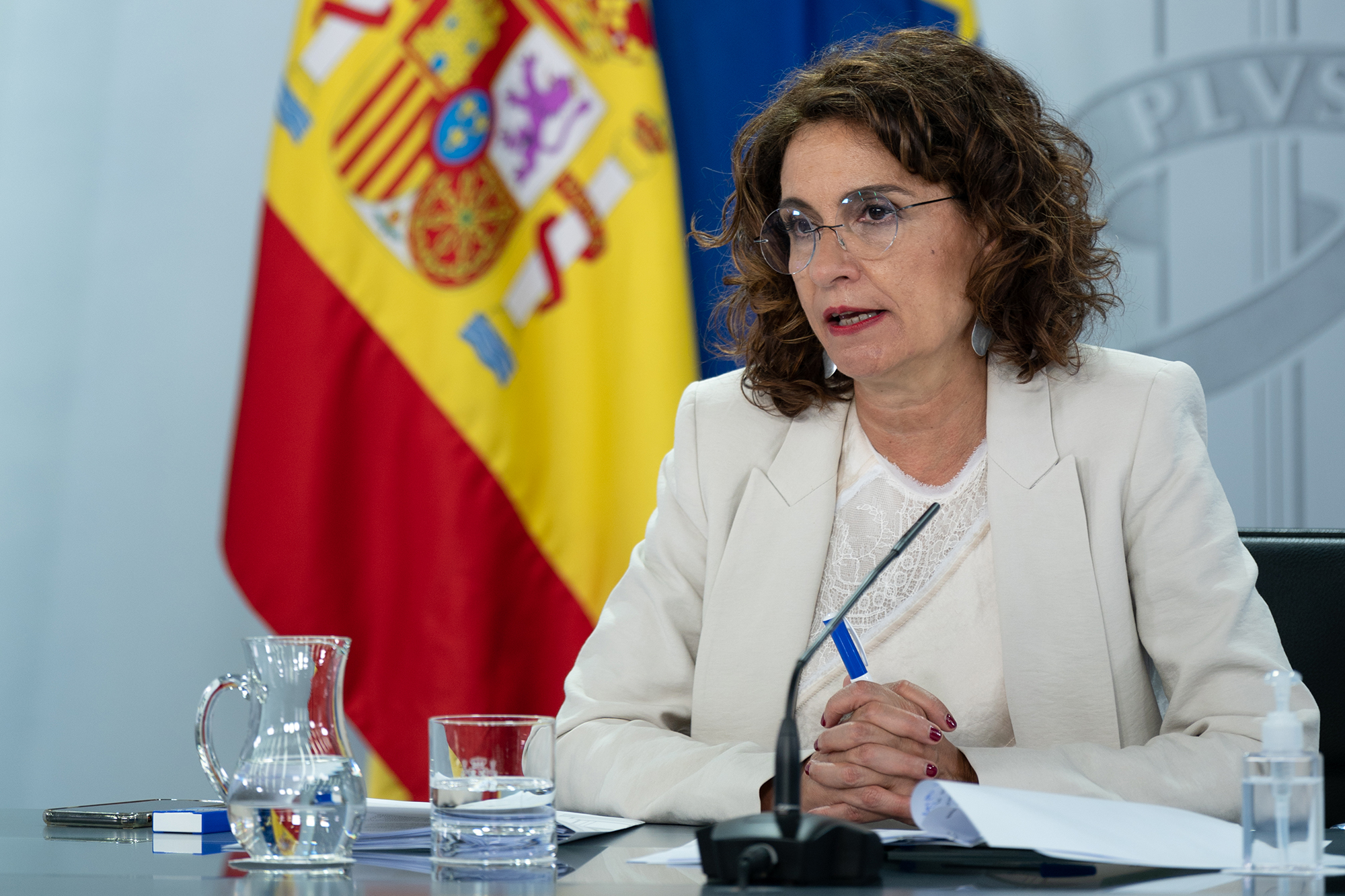 María Jesús Montero, ministra de Hacienda y portavoz del Gobierno, durante el Consejo de Ministros celebrado el 1 de septiembre de 2020