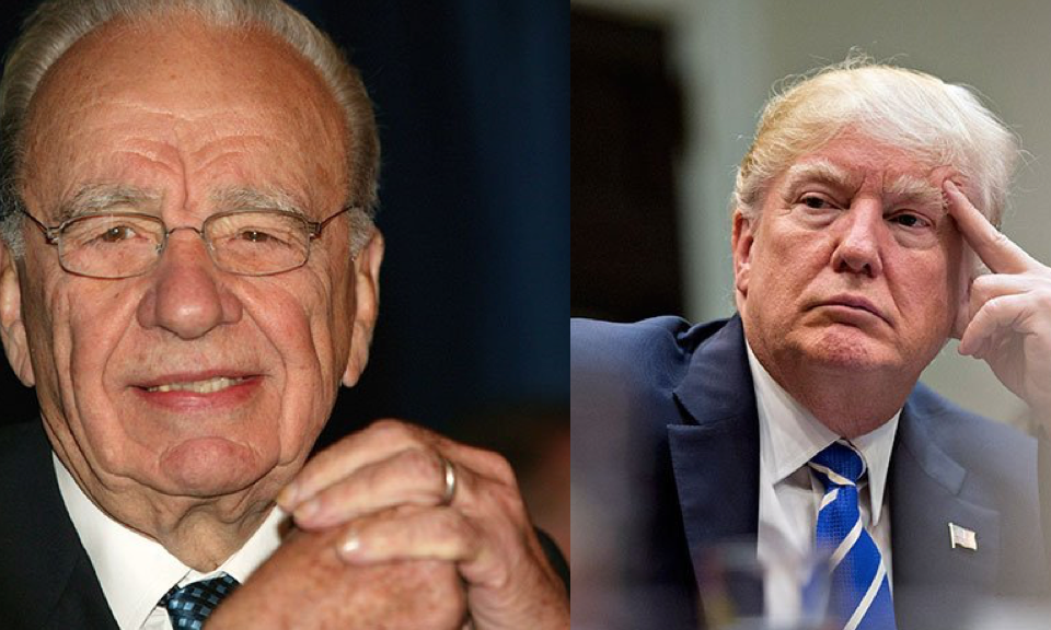 Rupert Murdoch y Donald Trump