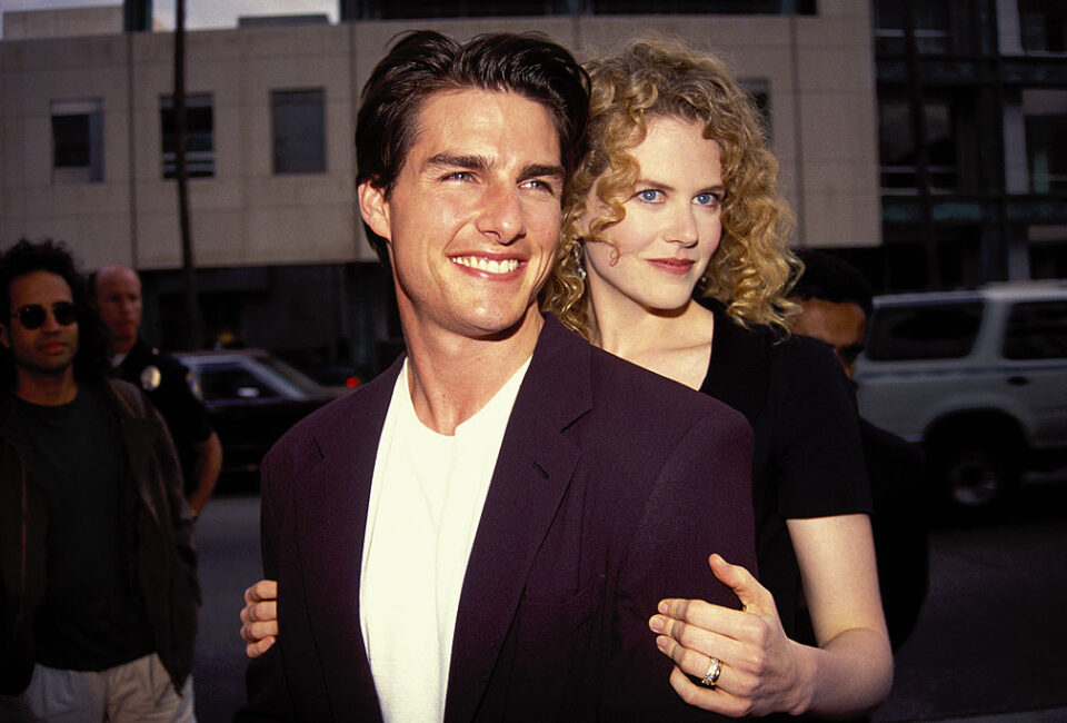 Tom Cruise y Nicole Kidman en Los Ángeles 1992. Foto: Vinnie Zuffante/Getty Images.