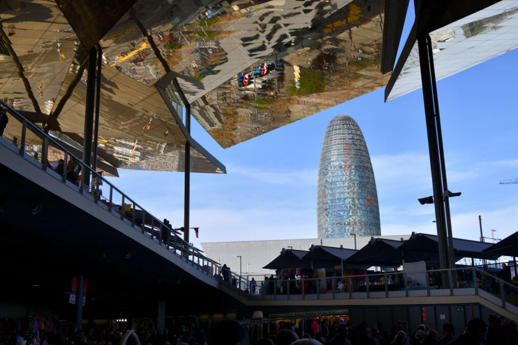 Vista de la Torre Agbar en Barcelona. Getty.