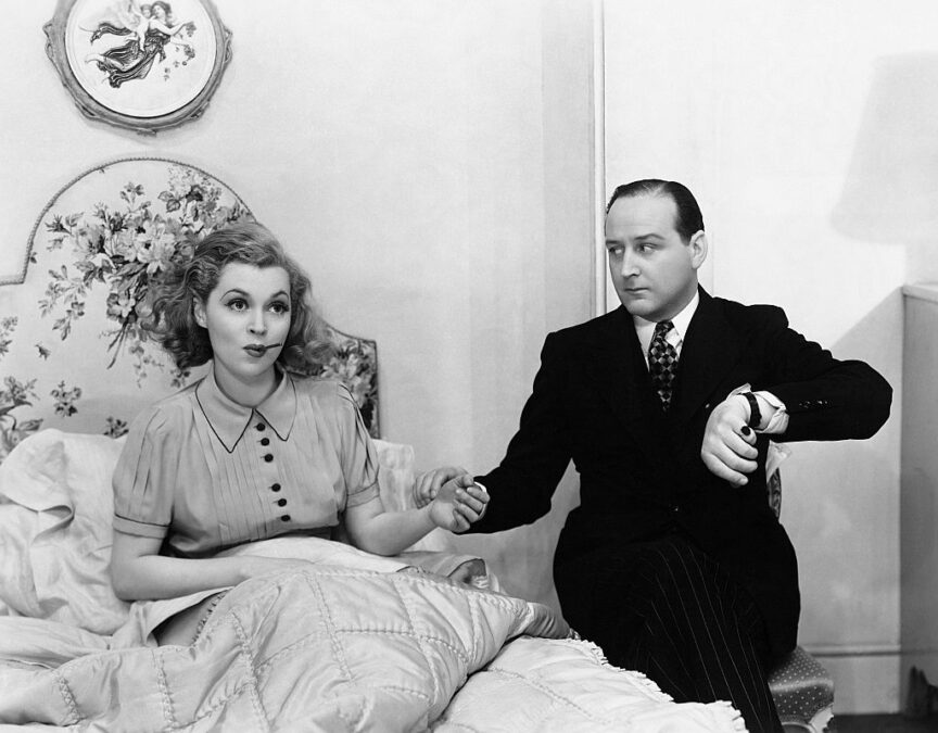 La actriz alemana Lilli Palmer y el actor inglés Cecil Parker en una escena de la obra Little Ladyship , presentada en el Strand Theatre de Londres (Inglaterra) en 1930. Foto: Hulton-Deutsch Collection/CORBIS/Corbis (Getty Images)