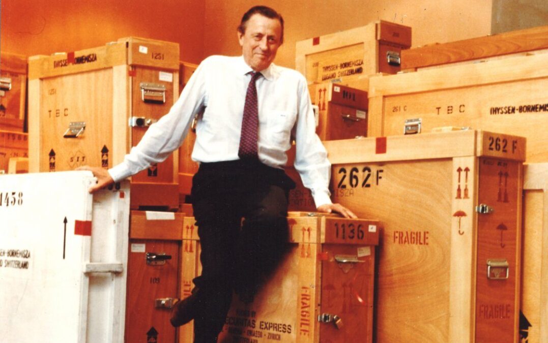 El barón Thyssen-Bornemisza en Madrid. Archivo Museo Nacional Thyssen-Bornemisza