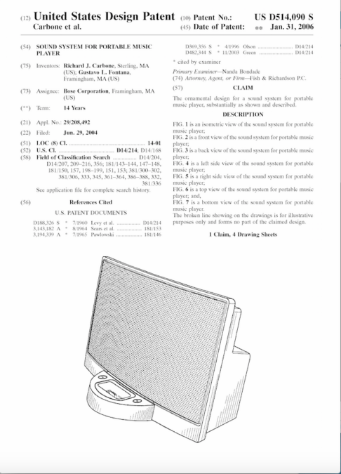 Patente Sound Bose