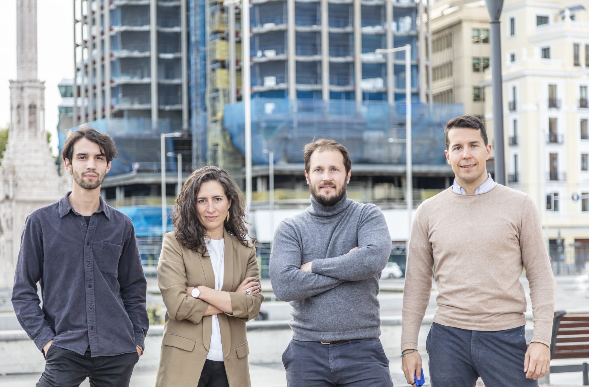 (De izq. a drch.) Mencey Melgar, Montse Zamorano, Nicolás van Schendel y Jerónimo van Schendel, fundadores de Bildia.