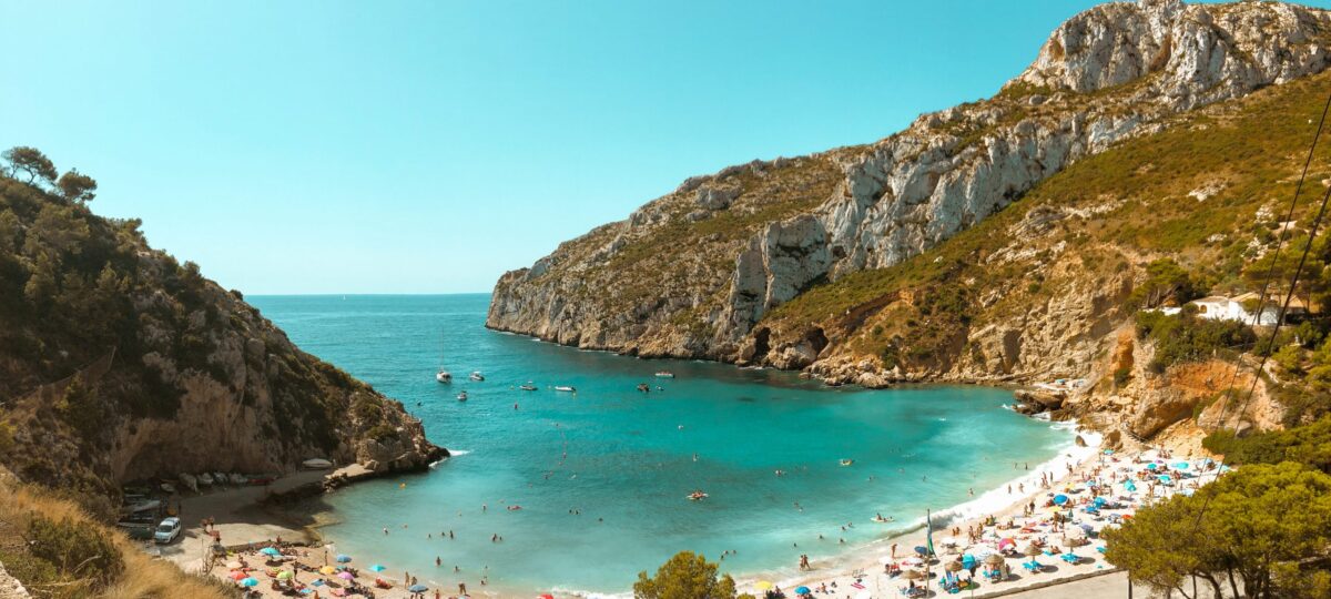 Playa de La Granadella, en Jávea (Alicante).