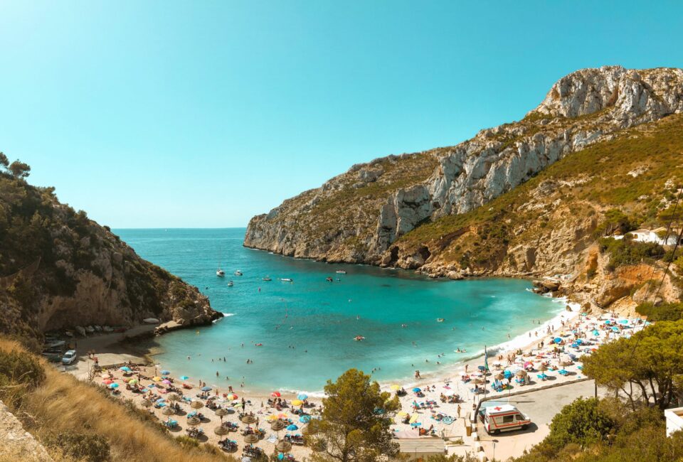 Playa de La Granadella, en Jávea (Alicante).