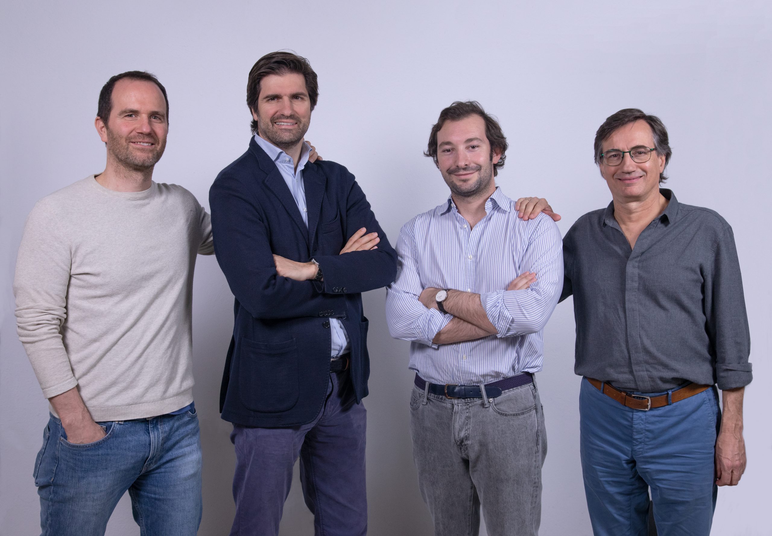 Parte del equipo de Ray Electric Motors: (de izq. a drch.) Gorka Lozano, Chief Marketing Officer; Íñigo Raventós, CEO; Juan Luque, Chief R&D Officer; y Josep Losantos, Chief Technology Officer – Mechanical.