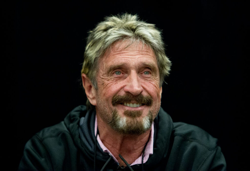 John McAfee, de 75 años, creador del famoso antivirus informático homónimo. Foto: LiPo Ching/MediaNews Group/The Mercury News (Getty Images)