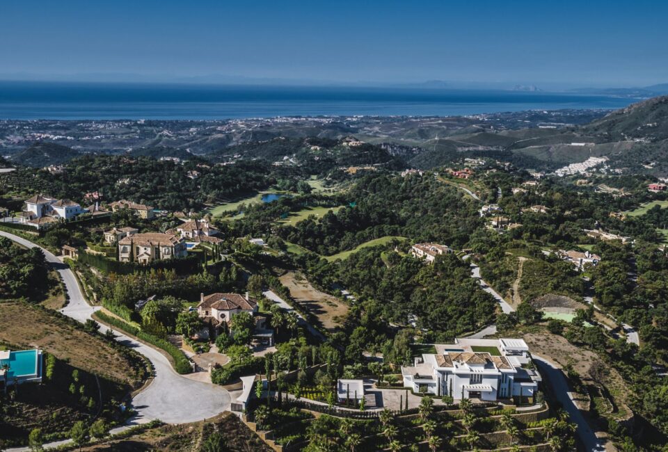 Vista aéra de la urbanización La Zagaleta, en Marbella (Málaga).