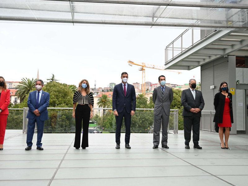 Intervención del presidente del Gobierno, Pedro Sánchez, en la jornada 'Diálogos sobre el Futuro del Trabajo' celebrada en el Centro Botín de Santander (Cantabria) el 27 de septiembre de 2021.