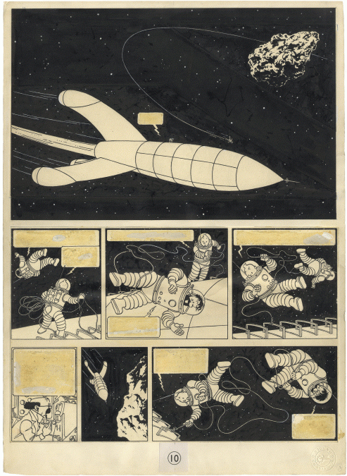 Hergé, Tintín, vol. 17 Caminamos en la luna.