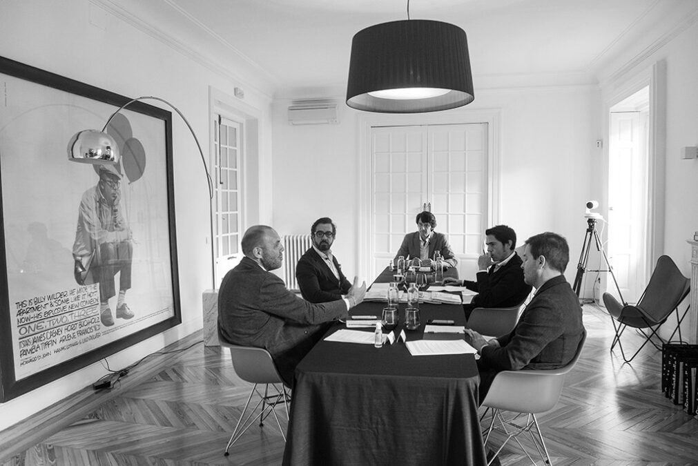 (De izq. a drch.) Carlos Valero, CIO de DIA Group; César Romera, Chief of Marketing Office & Corporate Affairs de Kyndryl España & Portugal; Pablo Caño, consejero de Transformación Digital de Forbes España; Francisco León, Chief Innovation&Information Officer de Decathlon España; y Jorge Guelbenzu, Digital & eHealth Director de Cofares. (Foto: Luis Camacho)