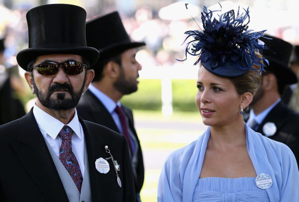 El jeque Mohammed bin Rashid al-Maktoum y la princesa Haya de Jordania. (Foto: Chris Jackson/Getty Images)