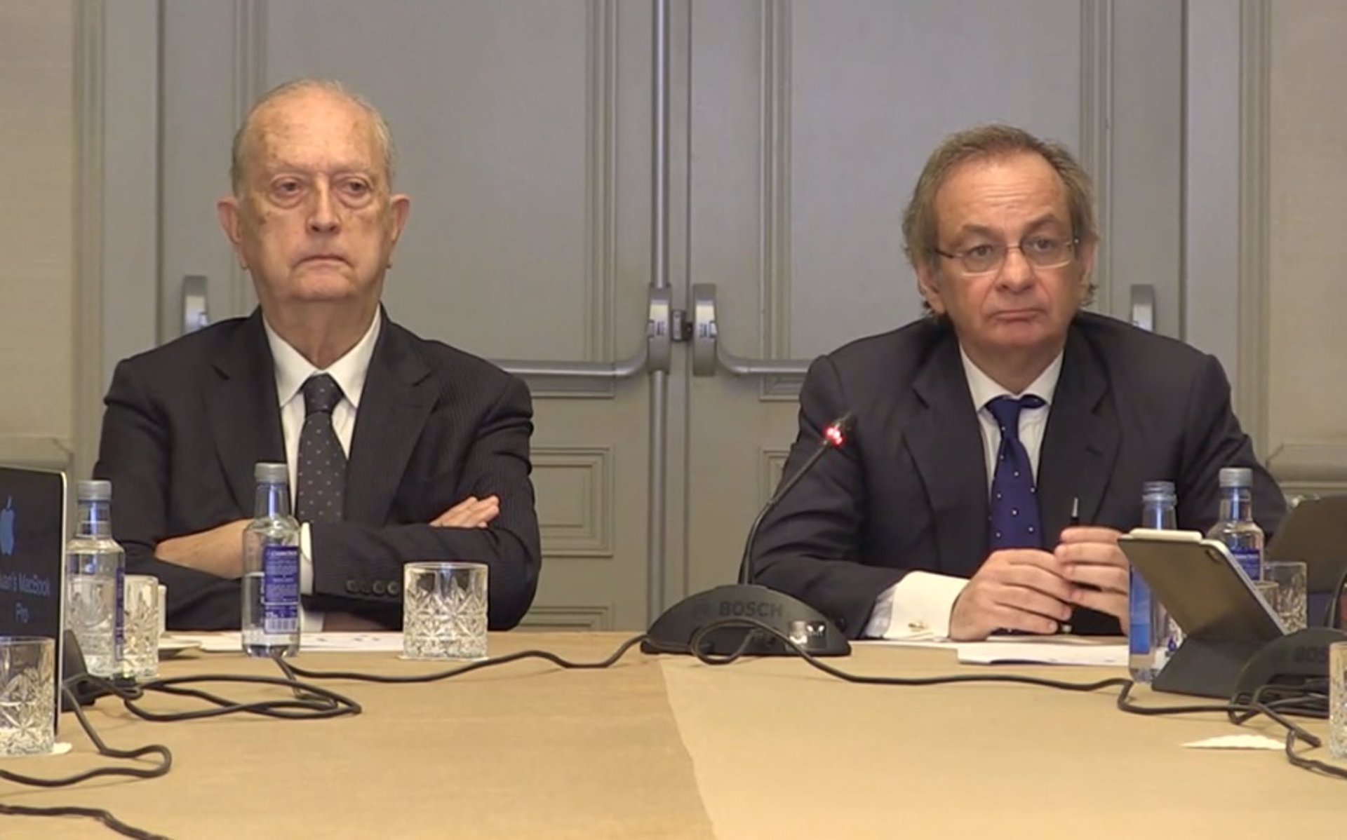 El presidente de Colonial, Juan José Bruguera, y el consejero delegado, Pere Viñolas. (Foto: EP)