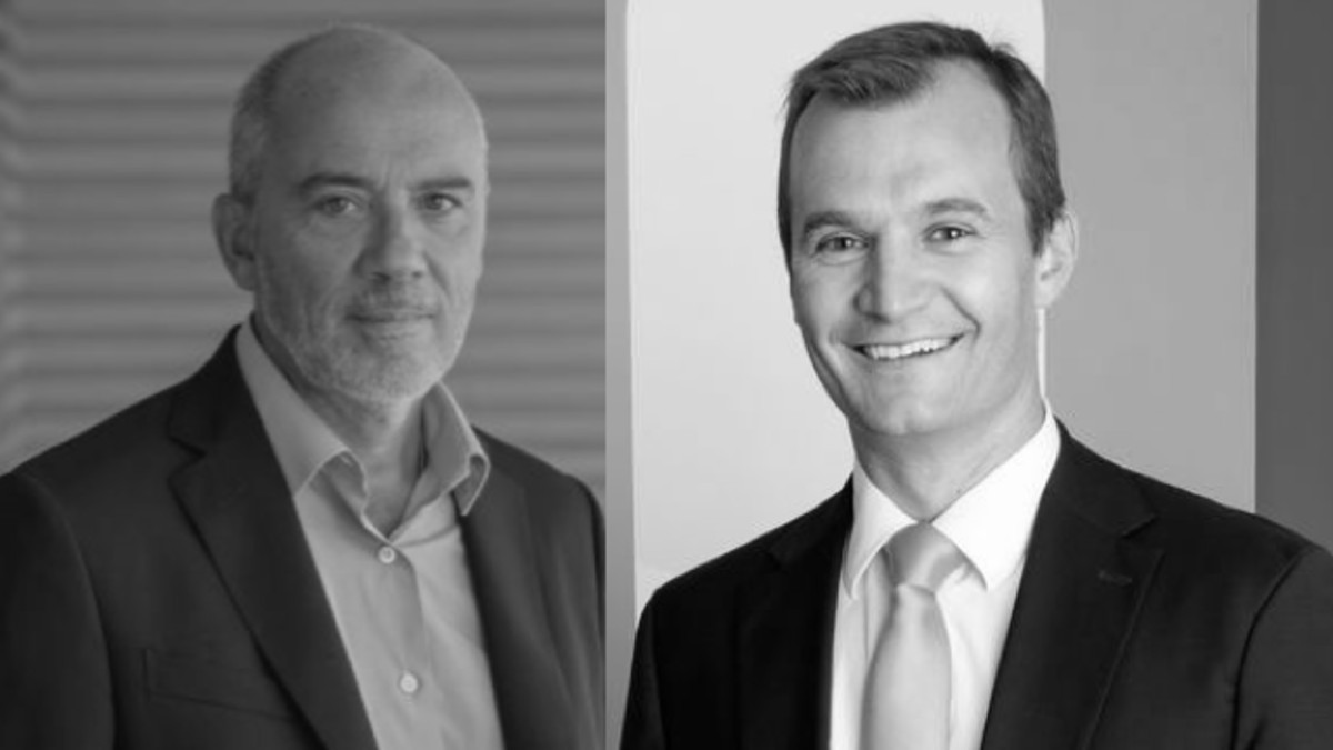 El presidente y CEO de Orange, Stéphane Richard; y el CEO de MásMóvil, Meinrad Spenger.