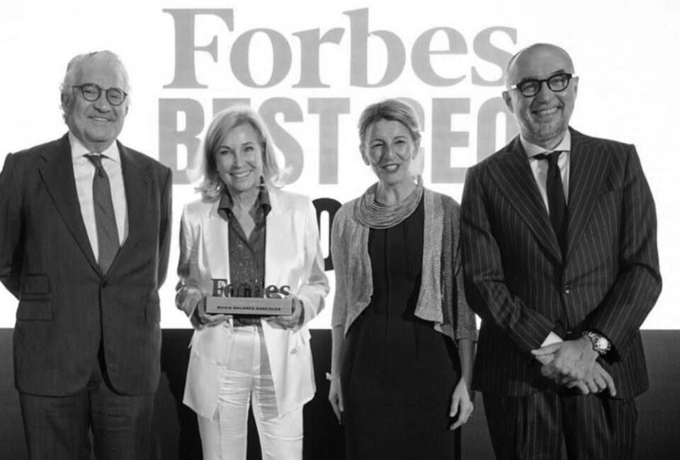 María Dolores Dancausa, consejera delegada de Bankinter, recoge el premio Forbes Best CEO 2021