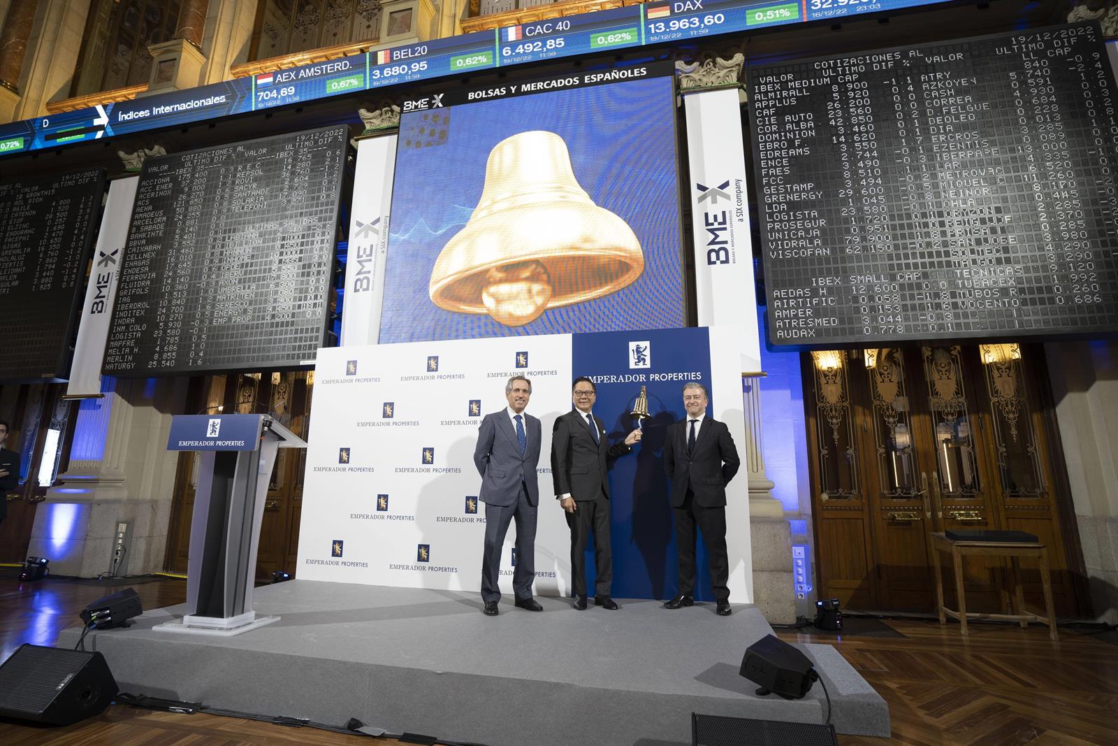 La socimi propietaria de la torre Emperador de Madrid debuta en BME Growth sin cambios en su valoración