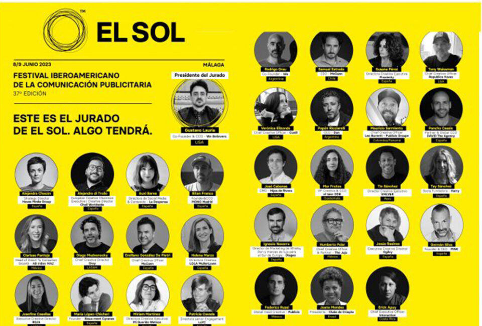 Este es el jurado de la 37 edición de El Sol, Festival Iberoamericano de la Comunicación Publicitaria