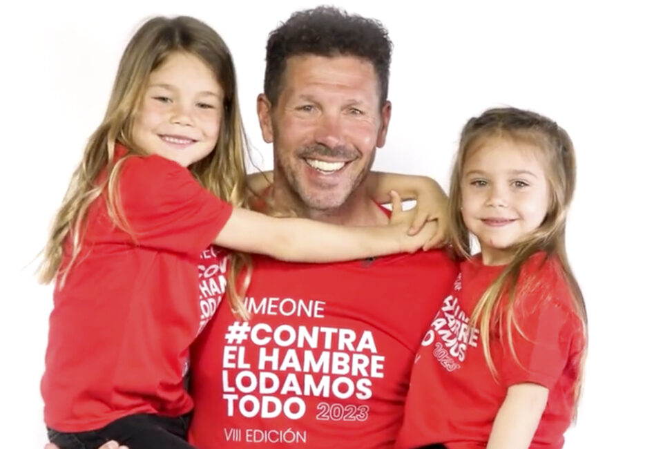 Simeone y su familia impulsan “Contra el hambre lo damos todo”