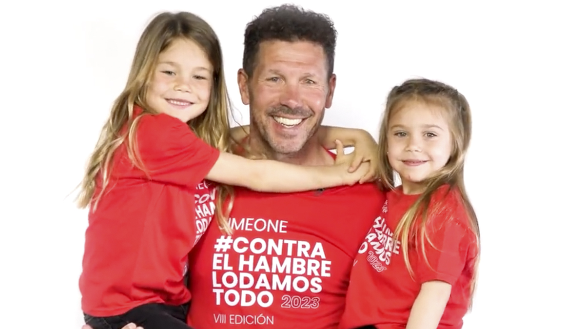 Simeone y su familia impulsan “Contra el hambre lo damos todo”