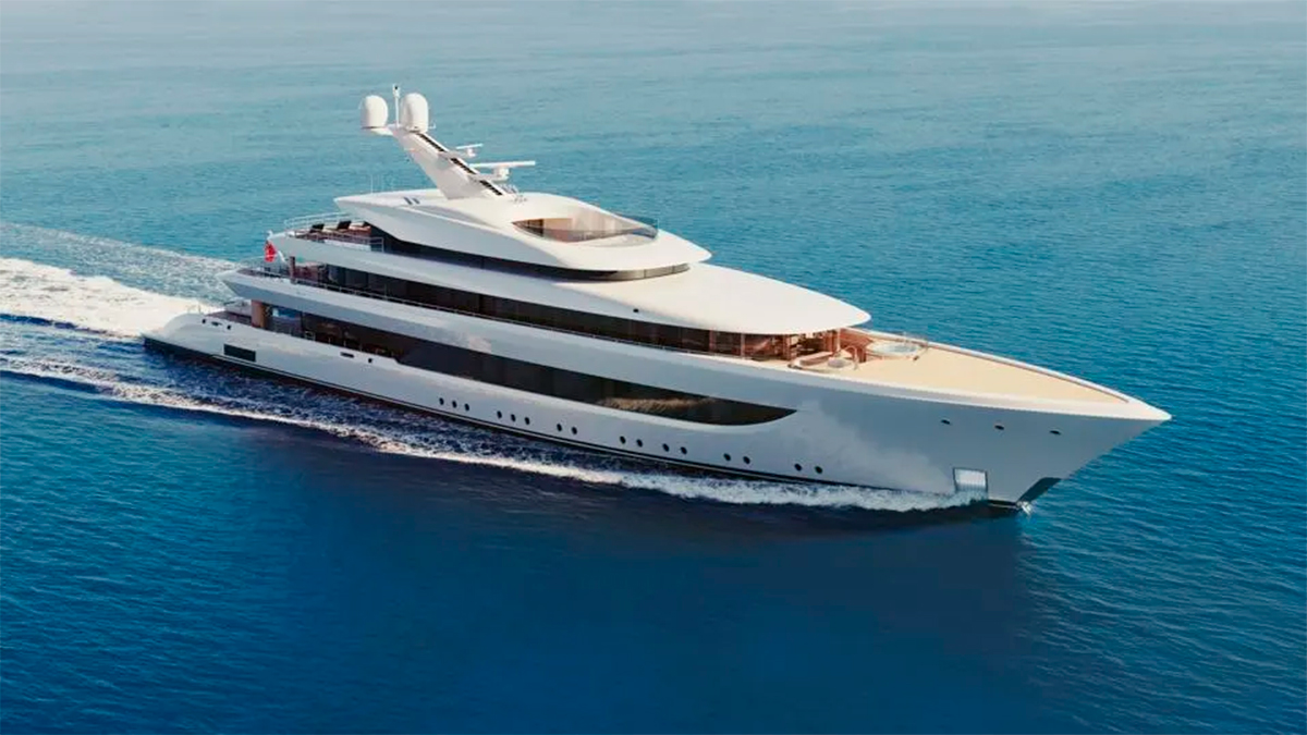 Dentro del superyate Sakura de Feadship, de 72 metros de eslora