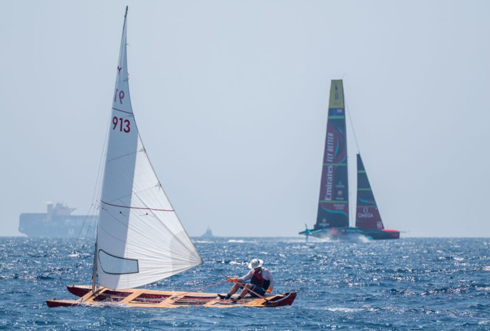 Vilanova i la Geltrú, punto de partida del programa de regatas paralelas a la America’s Cup con una numerosa exhibición de Patí Català