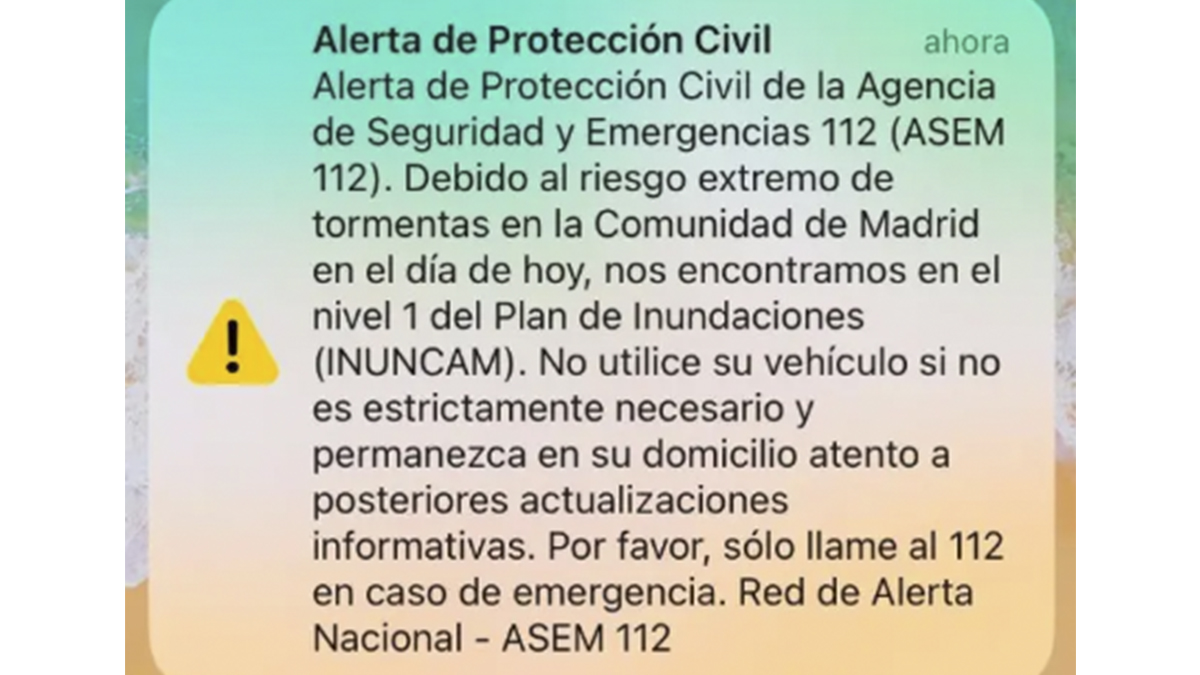 La alerta