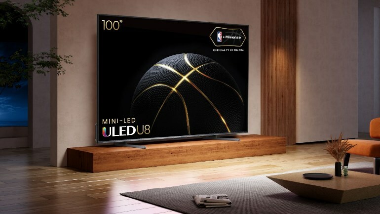 El televisor U8K de 100 pulgadas de Hisense es elegido Editors’ Choices en CEDIA 2023