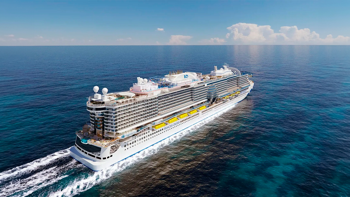 Cómo será el ‘castillo mágico’ sobre el mar de Princess Cruises