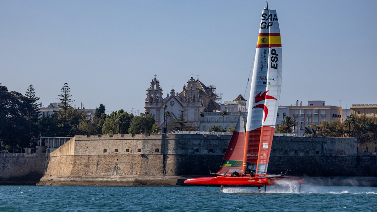 Todo a punto para que comience en Cádiz la quinta carrera de la actual temporada de SailGP