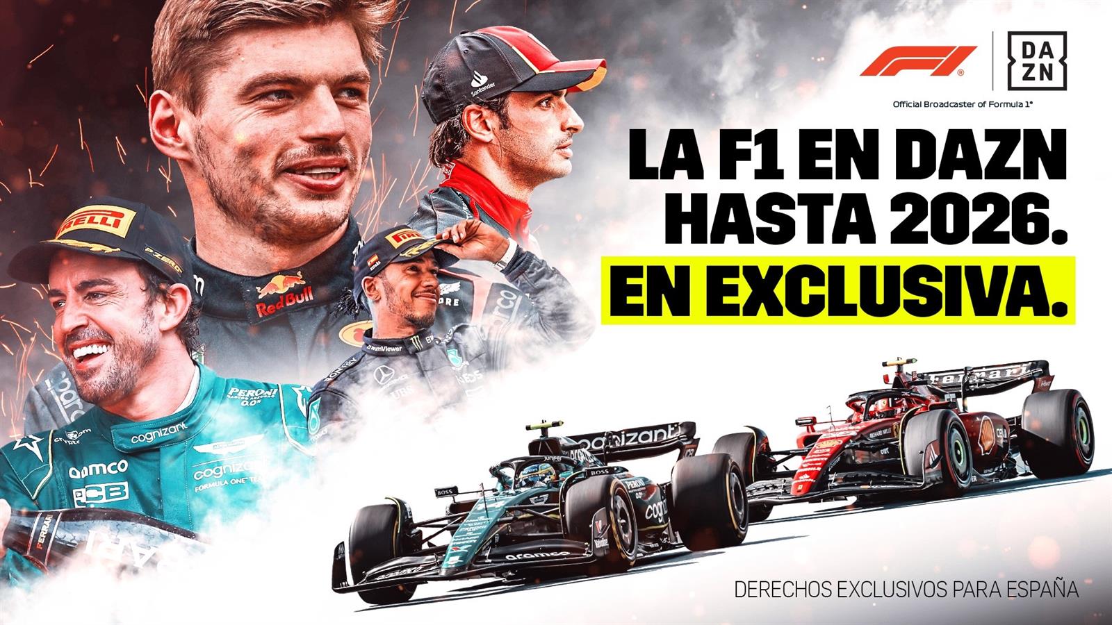 DAZN emitirá en exclusiva la Fórmula 1 en España hasta 2026 y negocia con Telefónica su inclusión en Movistar+