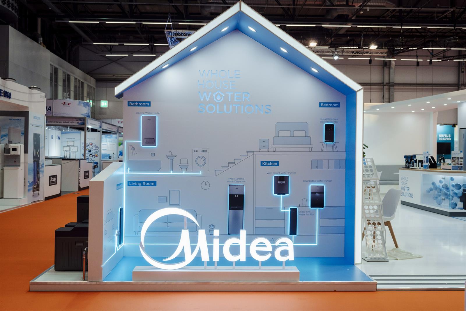 Midea KWHA presenta soluciones revolucionarias de agua para toda la casa en Aquatech Amsterdam