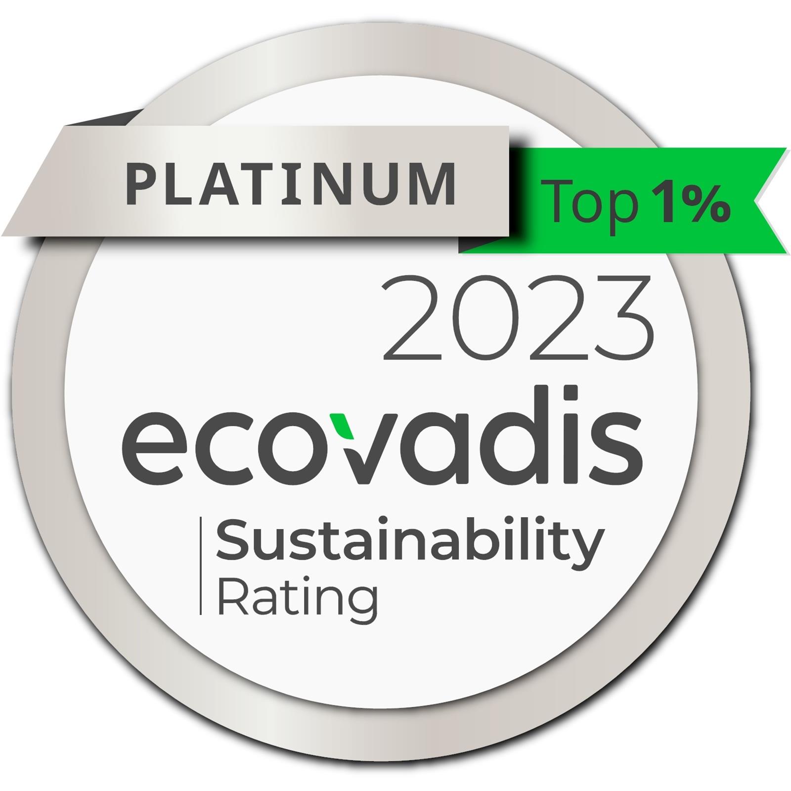 Acerinox recibe la medalla Platinum de EcoVadis por segundo año en reconocimiento a su sostenibilidad