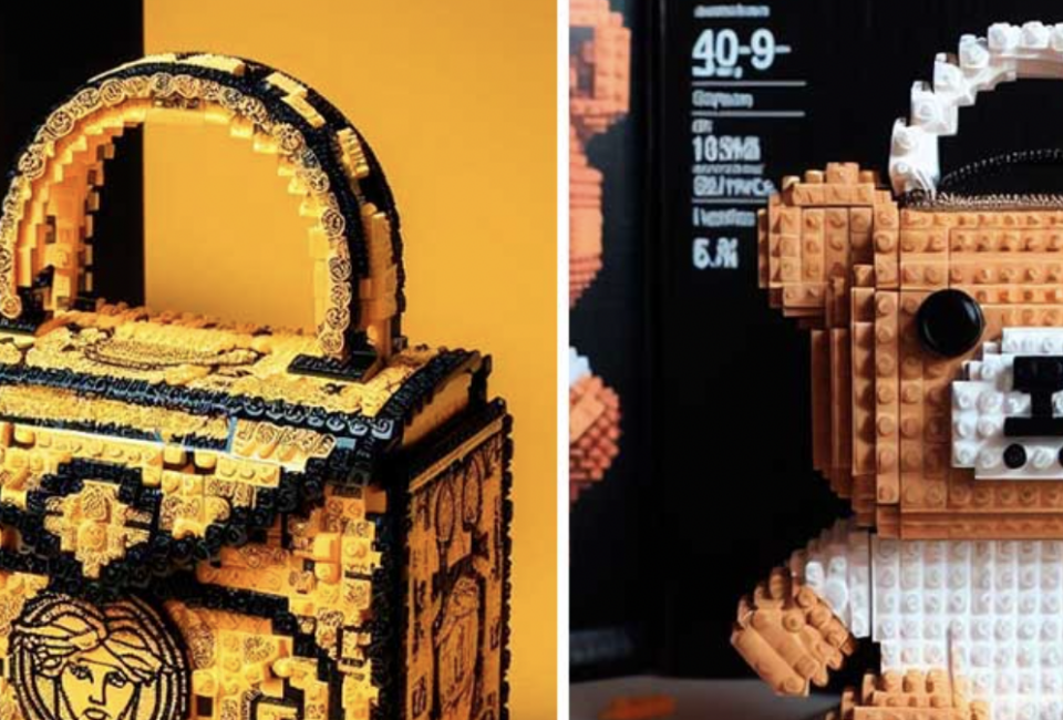 Los bolsos de lujo se transforman en LEGO