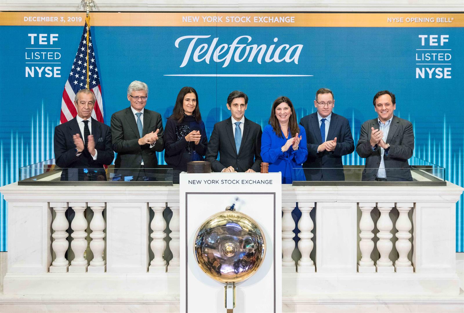Los títulos de Telefónica se disparan casi un 4% en la Bolsa de Nueva York tras el anuncio de SEPI