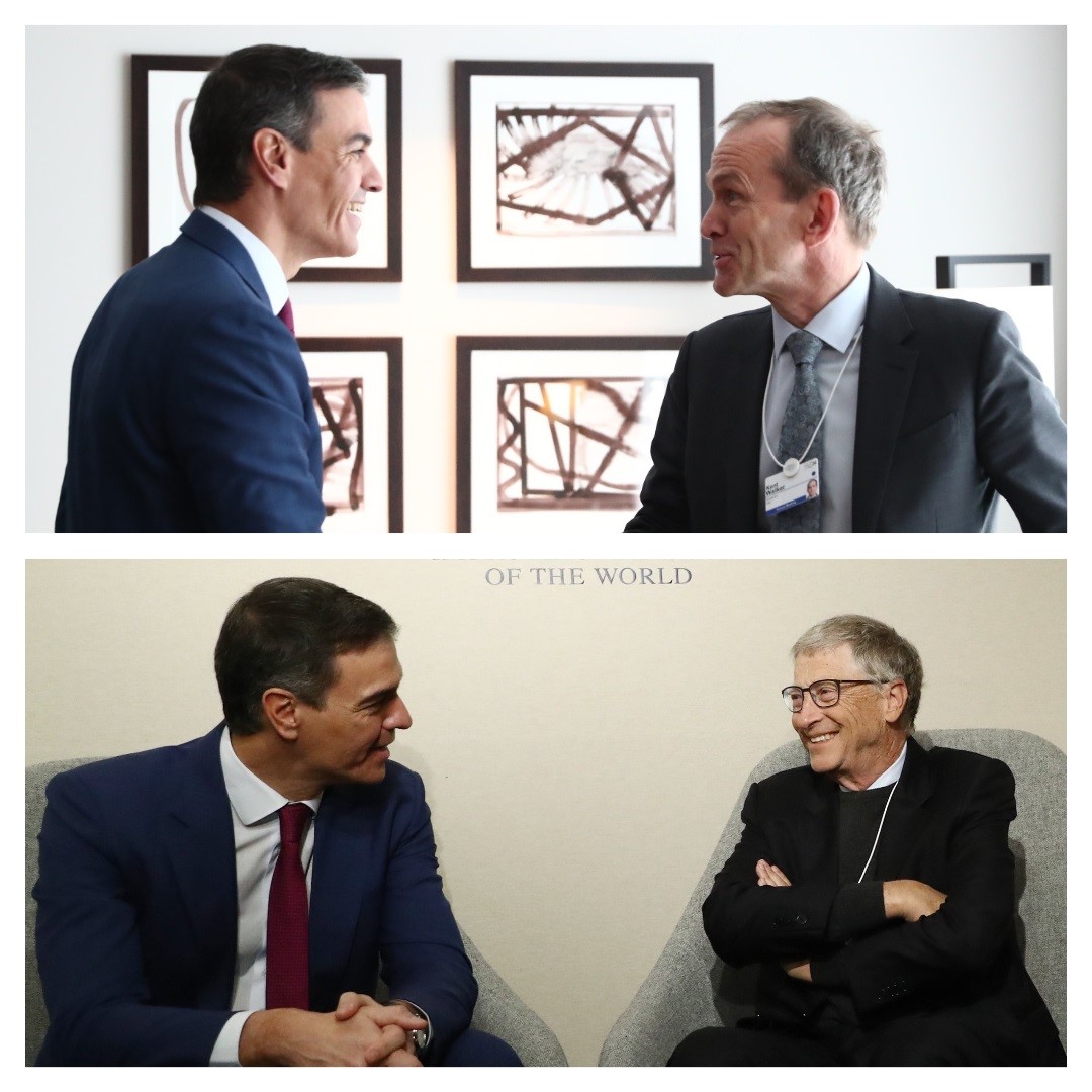 Sánchez celebra la apuesta de Google por los microchips en España y destaca la «fructífera» reunión con Gates