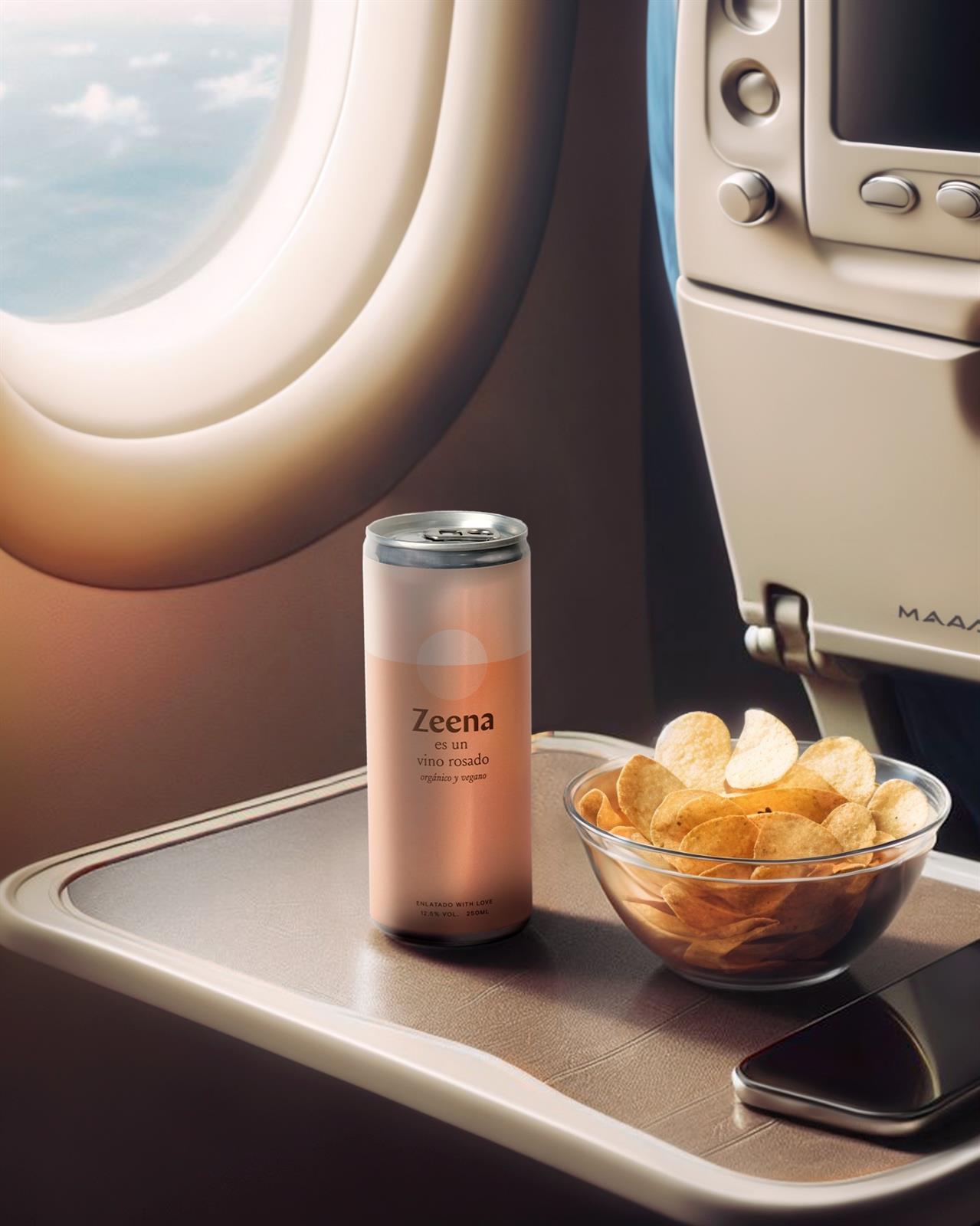 El vino en lata español Zeena impulsa su expansión de la mano de Air Europa