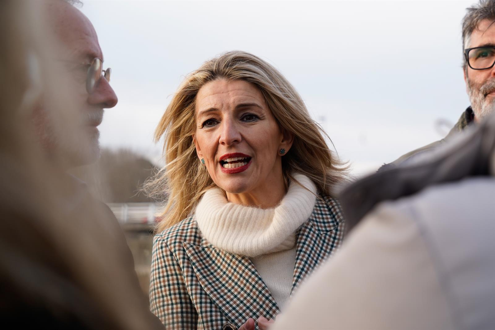 Yolanda Díaz muestra su solidaridad con los sindicatos argentinos contra la reforma laboral de Milei