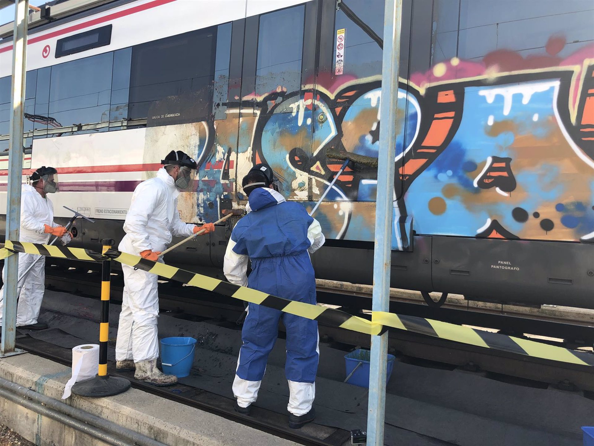 El vandalismo grafitero generó a Renfe un coste de más de 25 millones en 2023, cerca de 70.000 euros al día