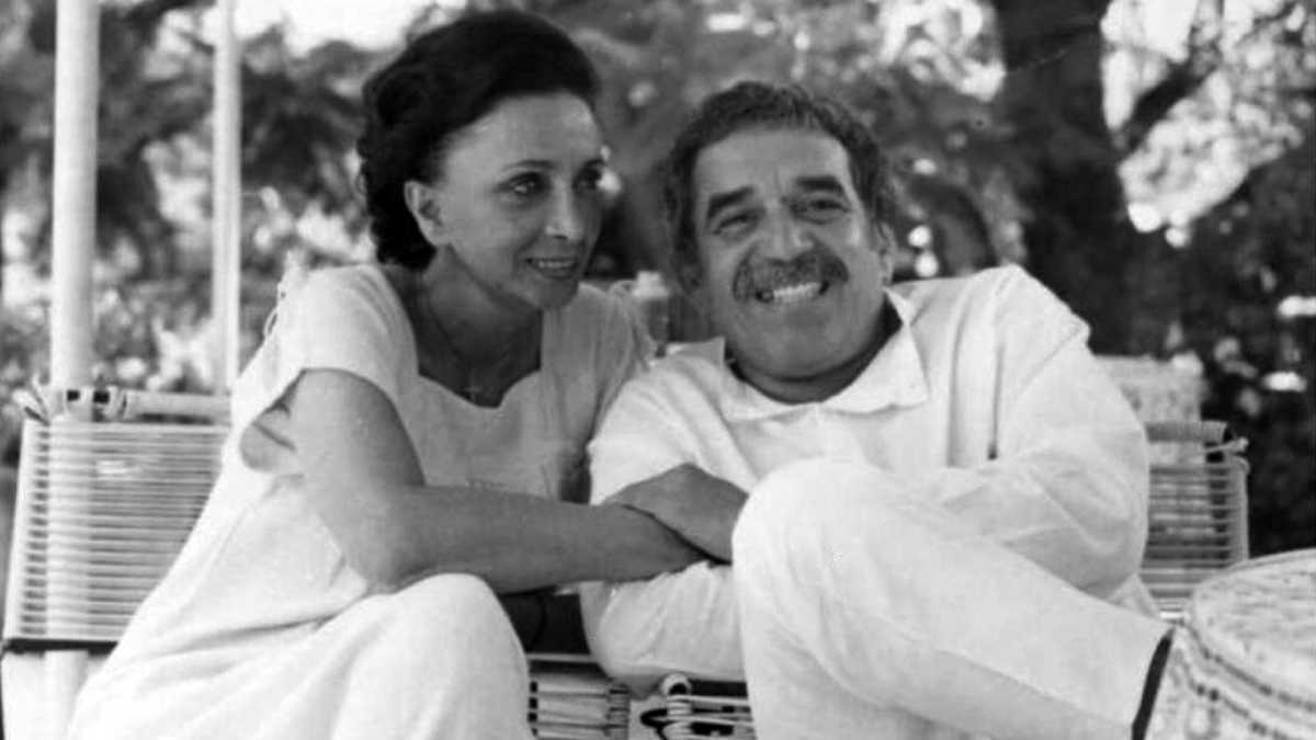 María Luisa Elío y Gabriel García Márquez, años 70.