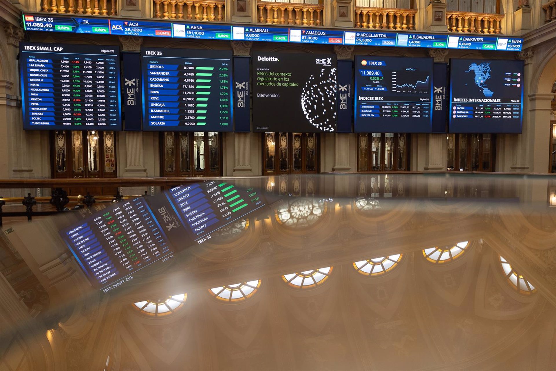 El Ibex profundiza su caída en la media sesión, cediendo un 0,41%, hasta los 10.866 puntos