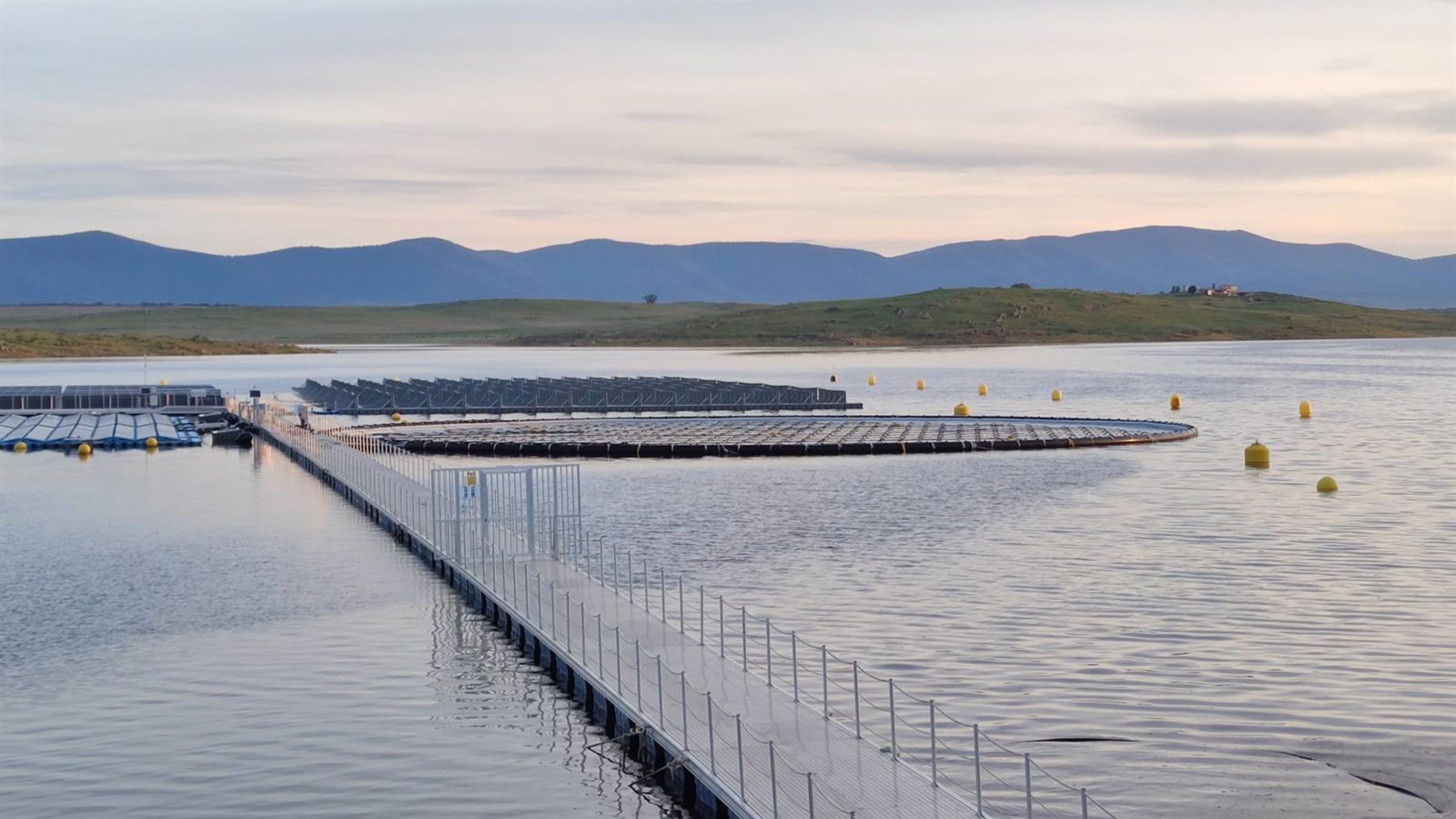 Acciona Energía amplía su planta solar flotante en el embalse de Sierra Brava de Zorita (Extremadura)