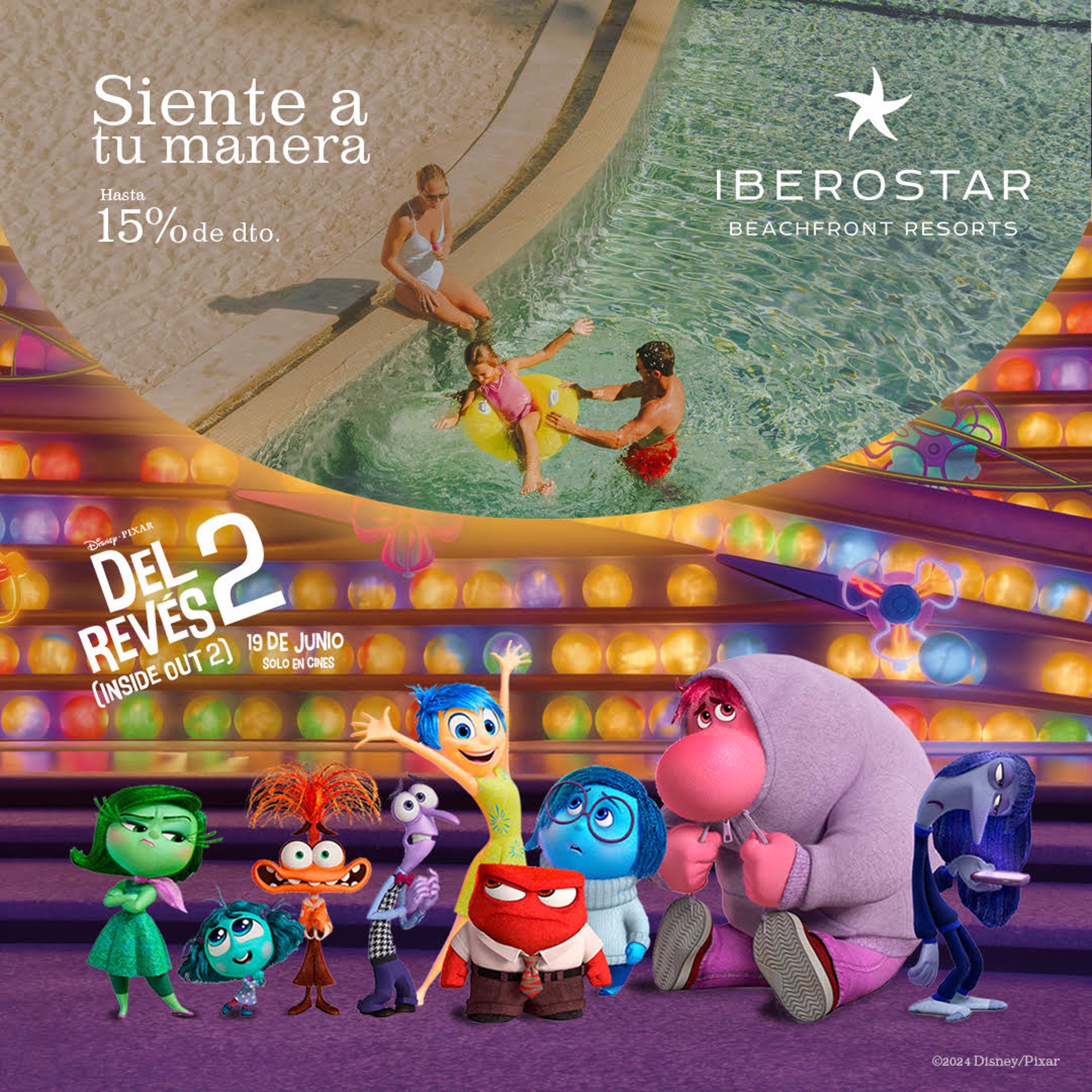 Iberostar lanza una campaña promocional en colaboración con Disney Pixar