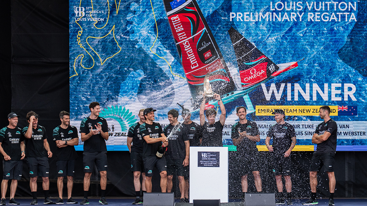 Emirates Team Zealand gana la Regata Preliminar de la America’s Cup