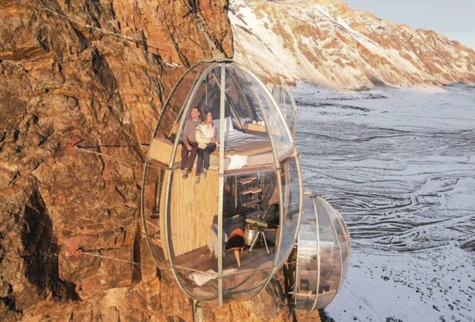 Este nuevo hotel extremo en la Patagonia lleva al turismo de aventura a nuevas alturas