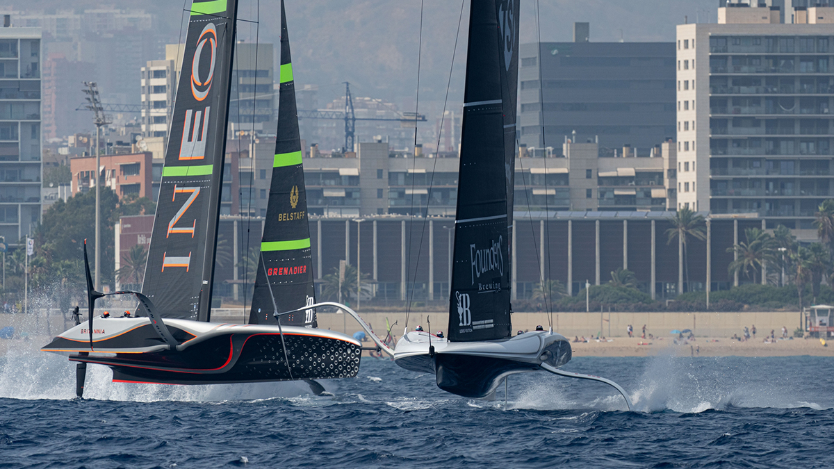 Así ha sido el primer día de regata preliminar de la America’s Cup en Barcelona