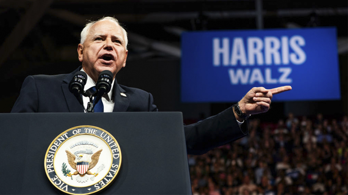 Esta es la fortuna de Tim Walz, el vicepresidente elegido por Kamala Harris